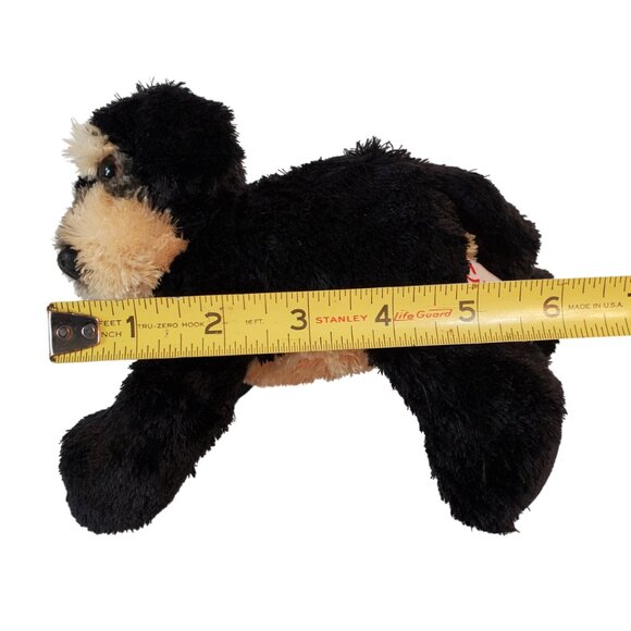Black and Tan Puppy Dog Plush Toy by Aurora. 6 Inch - Picture 6 of 7
